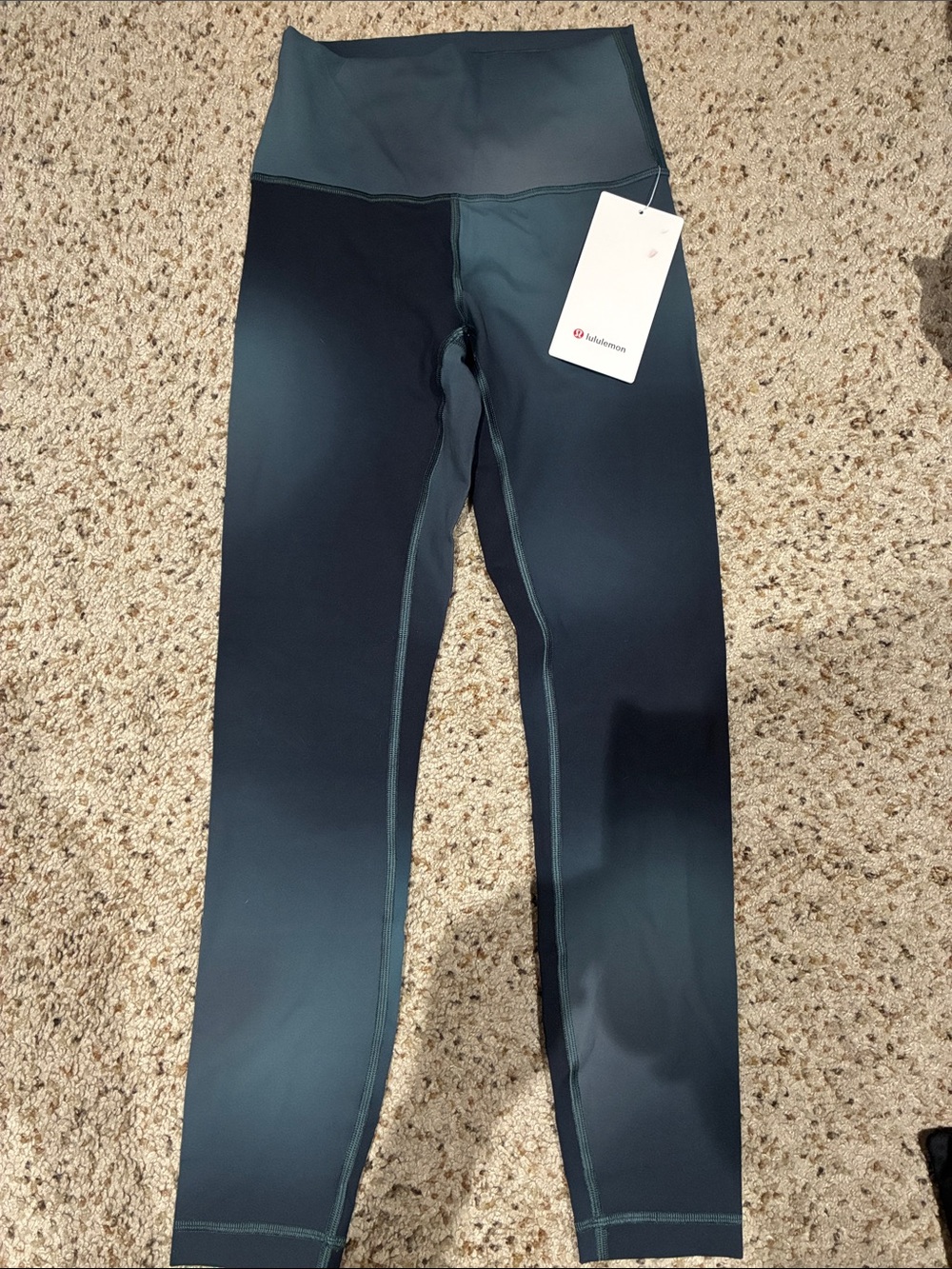 lululemon athletica High-Waist Ombre Black/Blue Leggings